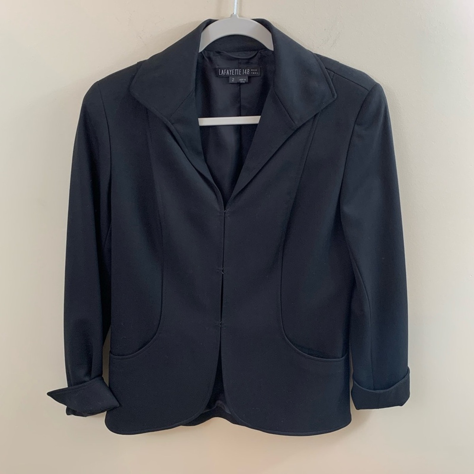 Lafayette Wool Black Blazer